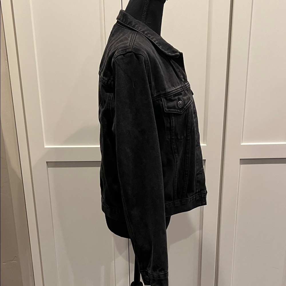 Miami Classic Black Denim Jacket Size M - Picture 5 of 9